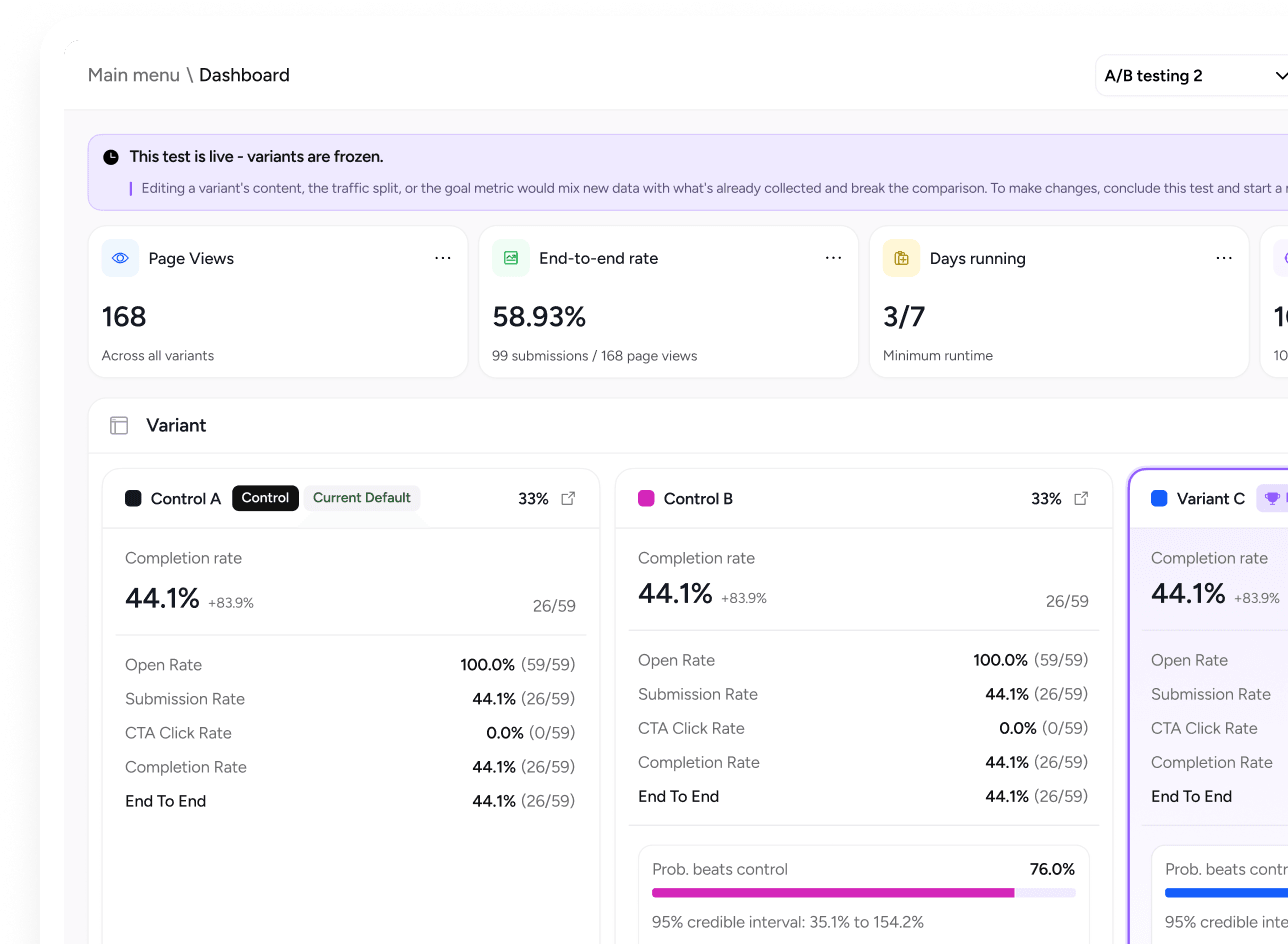 Jule app — Optimize Experience with A/B Testing